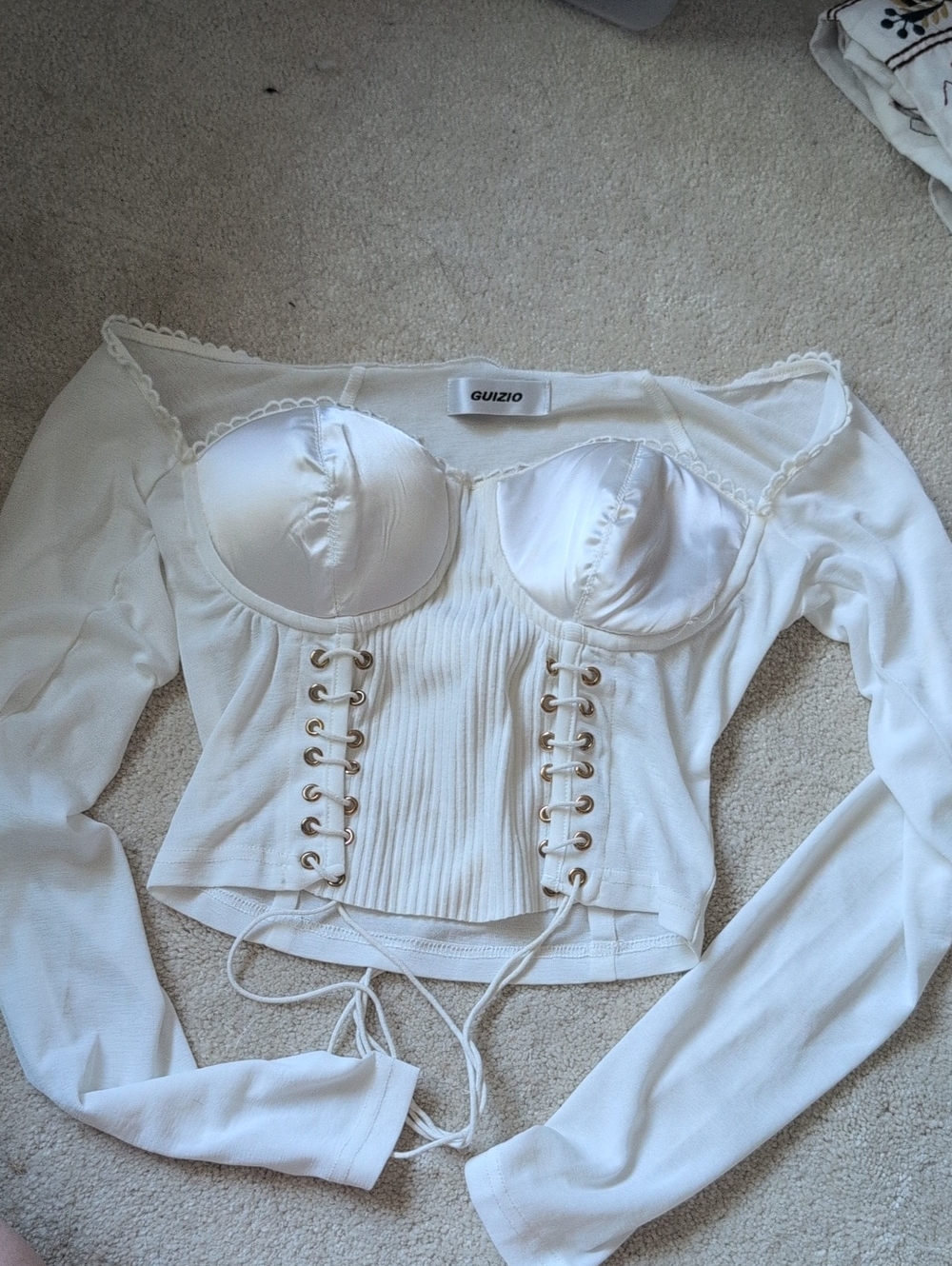 DANIELLE GUIZIO Revolve Archangel Top in White Size M